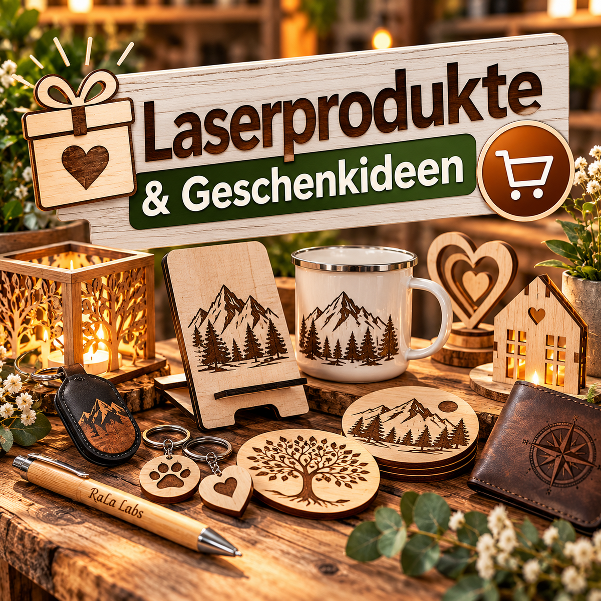 Laserprodukte Geschenkideen