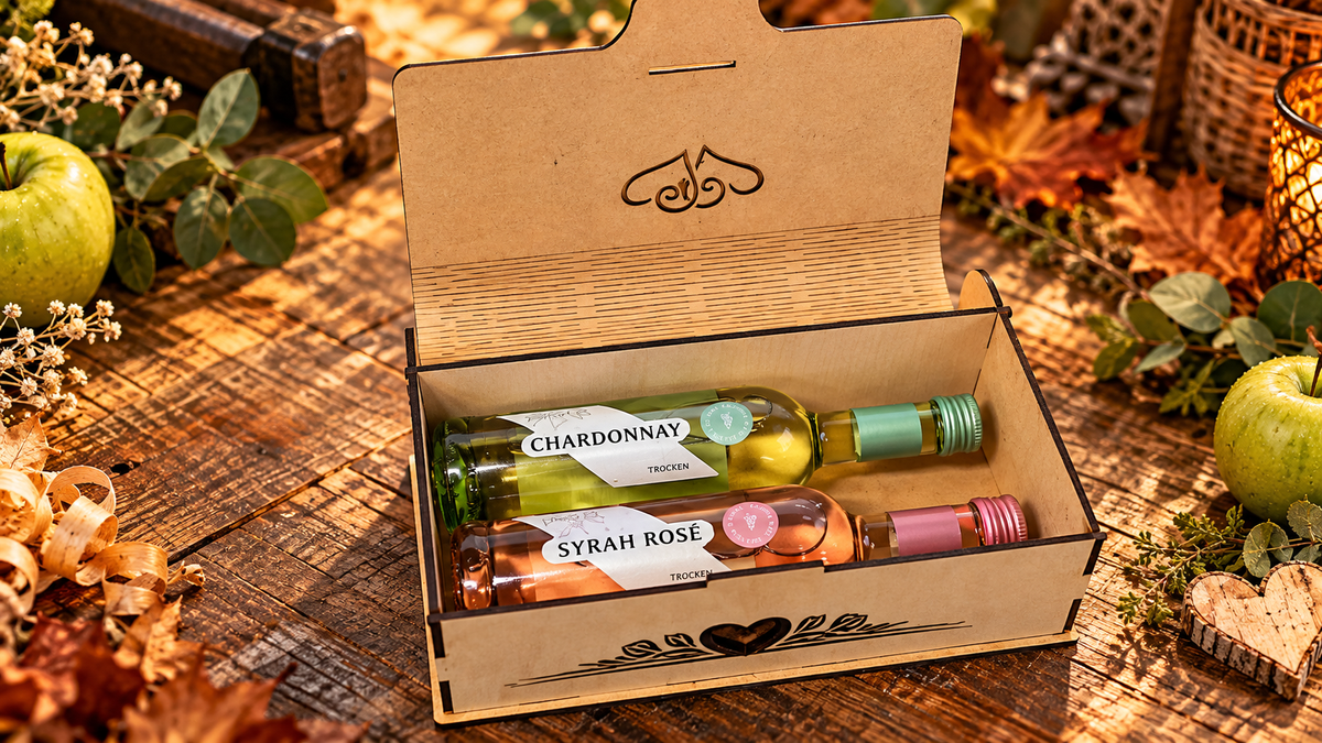 Personalisierte Hochzeitsbox aus Holz – Geschenkbox zur Hochzeit