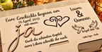 Personalisierte Hochzeitsbox aus Holz – Geschenkbox zur Hochzeit